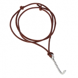 Simple retro cowhide necklace mens beach style jewelry long leather necklace sweater chain