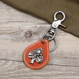 Leather keychain