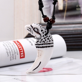 Fashion new spike necklace resin wax necklace