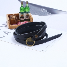 Five-circle embossed leather bracelet cross-border explosion retro mens leather bracelet bracelet