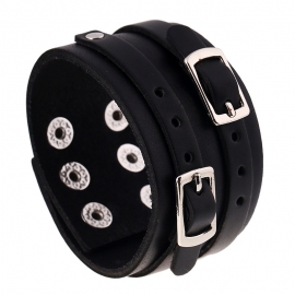 Punk bracelet jewelry wholesale wide leather leather bracelet mens leather bracelet