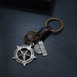 Leather keychain