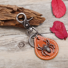 Leather keychain