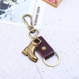 Leather keychain