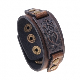 The new distressed vintage mens leather bracelet