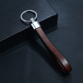 Leather keychain
