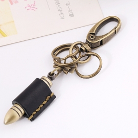 Vintage cowhide key chain leather pants chain
