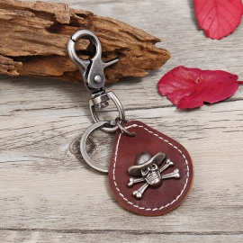 Leather keychain