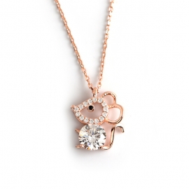 Diamond hot selling s925 sterling silver necklace pendant earring necklace