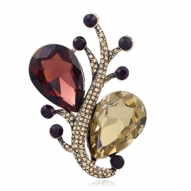 European and american fashion clothing creative temperament high-end brooch harvest full diamond hollow brooch