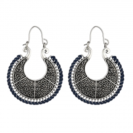 New style earrings thailand exotic style handmade jewelry woven winding engraved earrings european and american popular earrings