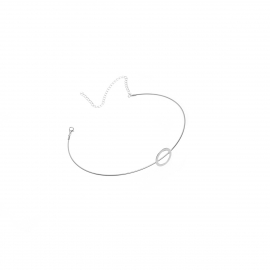 European and american fashion jewelry personalized street shooting popular necklace geometric copper ring open collar necklace women