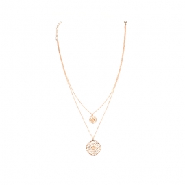 European and american cross-border jewelry retro ethnic style personality exaggerated alloy carving accessories clavicle necklace