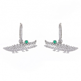 Creative zircon cartoon animal earrings temperament korean fashion trendy wild earrings