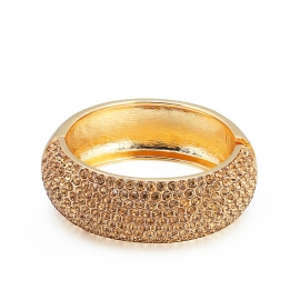 New foreign trade sources european and american alloy bracelets popular wide-sided luxury zircon exaggerated alloy bracelets bracelets