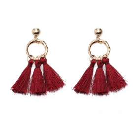 European and american fashion big-name all-match earrings fashion temperament long tassel earrings women yiwu small jewelry wholesale