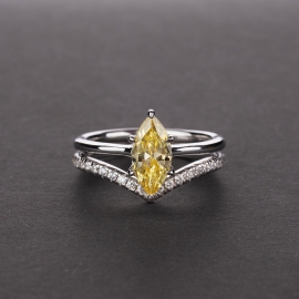 Elegant high quality fashion zircon s925 silver ring