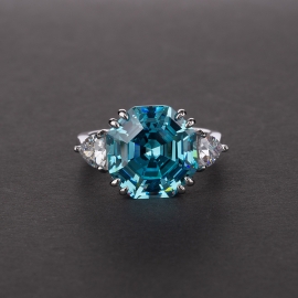 Elegant high quality fashion zircon s925 silver ring