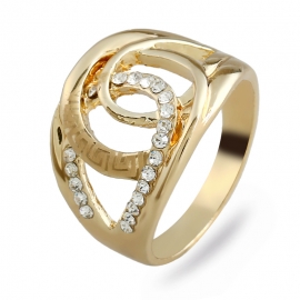 European and american fashion jewelry wholesale gold simple mens ring