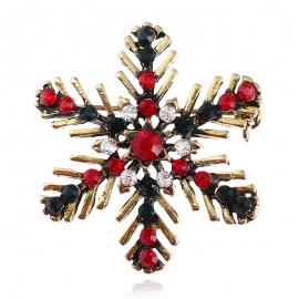 Christmas snowflake brooch