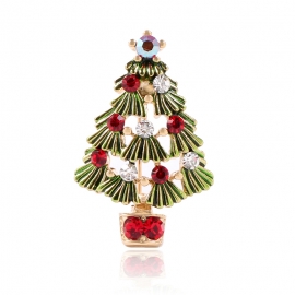Creative christmas tree brooch
