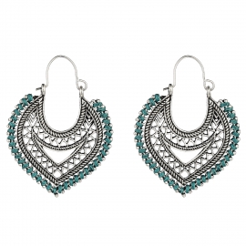 New european and american hot-selling earrings, handmade exaggerated earrings jewelry, winding woven ethnic earrings wholesale