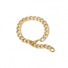 European and american cross-border jewelry mix and match metal hip-hop punk jewelry simple thick chain mix and match flat snake chain set bracelet