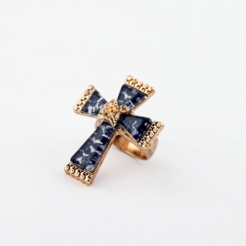 European and american jewelry wholesale new retro cross womens ring ring