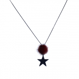 Fashion new simple and versatile clothing accessories, creative geometric five-pointed star pendant, long sweater chain wholesale
