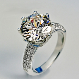 Elegant high quality fashion zircon s925 silver ring