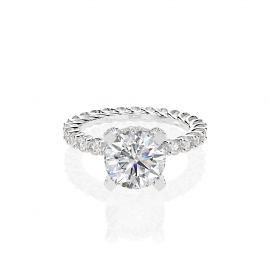 Elegant high quality fashion zircon s925 silver ring