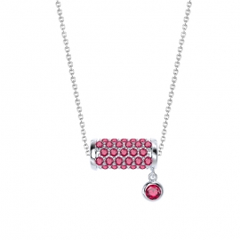 Cute sleeping princess net red clavicle chain copper with gold electroplated finished necklace and zircon pendant