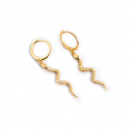 S925 sterling silver serpentine animal earrings earrings earrings earrings