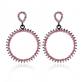 European and american hollow earrings simple hoop earrings