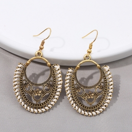 Creative new earrings, bohemian indian style earrings, hand-woven earrings, factory spot wholesale