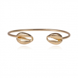 European and american cross-border jewelry fashion scallop ocean element jewelry female personality shell geometric mirror simple bracelet