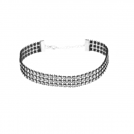 European and american fashion jewelry, popular elements, trendy womens necklace, multi-layer diamond-studded clavicle necklace