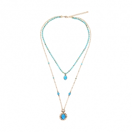 Long creative multilayer sweater chain temperament retro insect pendant european and american design wild necklace