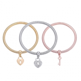 New love couple bracelet love lock key pendant alloy bracelet for girlfriend valentines day gift jewelry wholesale