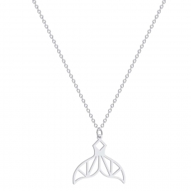 Fashion creative classic ladies hollow fishtail pendant necklace