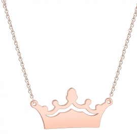 Fashion small fresh and sweet style crown pendant necklace