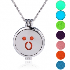 European and american cross-border hot-selling hot style aromatherapy luminous handmade diy long sweater chain hip hop emoji bag pendant necklace