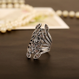 Retro ring foreign trade zinc alloy diamond ring aliexpress hot style fashion temperament jewelry jewelry