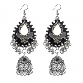 Hot-selling bell tassel earrings european and american bohemian fashion drop earrings ethnic style exaggerated earrings