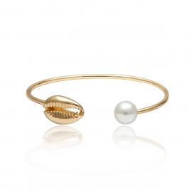 Simple round geometric fashion jewelry women wild creative shell pearl temperament bracelet