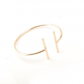 European and american jewelry fashionable korean version simple and versatile copper bead open bracelet bracelet