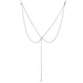 European and american cross-border jewelry fashion new necklace back chain simple sexy tassel body chain street accessory