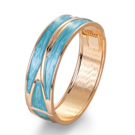 European and american new ladies bracelets fashion retro dripping simple geometric lines open spring bracelet jewelry wholesale