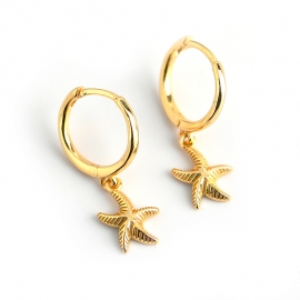 New style starfish s925 sterling silver earrings earrings
