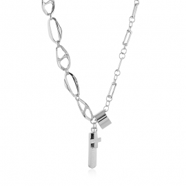 Hip hop cross pendant retro trend sweater chain